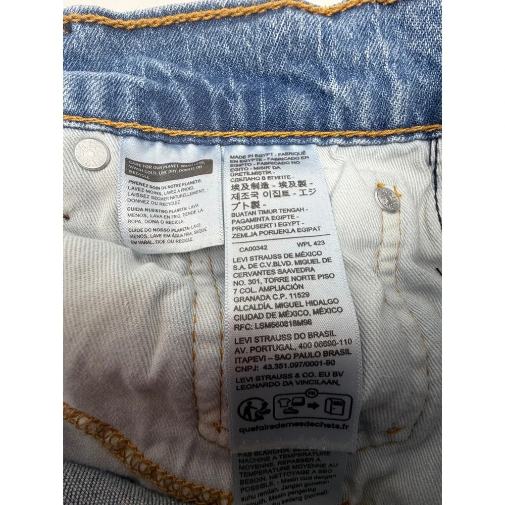 Levi's 527 Slim‎ Bootcut Jeans Mens W30 L32 Light Blue Denim Casual Western